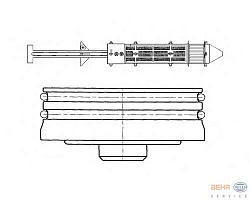Осушитель кондиционера, с уплотнительным кольцом, с запираемой крышкой FORD GALAXY (WGR) SEAT ALHAMBRA (7V8, 7V9) VW SHARAN (7M8, 7M9, 7M6)
