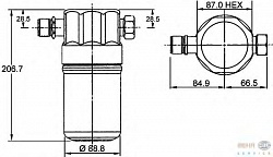 ОСУШИТЕЛЬ КОНДИЦИОНЕРА  AUDI A6 97-05