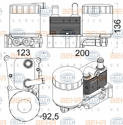 Масляный радиатор FORD FOCUS (DAW, DBW),FOCUS седан (DFW),FOCUS универсал (DNW)