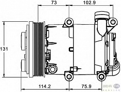 Компрессор кондиционера 12V