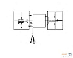 Моторчик печки MERCEDES-BENZ NG