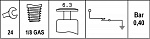 Датчик давления масла DAIHATSU CHARADE I (G10),CHARADE II (G11, G30),CUORE I (L55, L60) ISUZU TROOPER (UBS),TROOPER Вездеход открытый (UBS) MAZDA 121 I (DA),323 F VI (BJ),323 I (FA),323 I Station Wagon (FA),323 II (BD),323 II Hatchback (BD),323 III (BF)