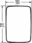 Широкоугольное зеркало, слева, справа MAN F 90,F 90 Unterflur,M 90