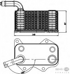 Масляный радиатор AUDI A3 (8P_),A4 (8EC, B7),A4 Avant (8ED, B7),A4 кабрио (8H7, B6, 8HE, B7),A6 (4F2, C6),A6 Avant (4F5, C6),TT (8J3),TT Roadster (8J9) SEAT ALTEA (5P1),ALTEA XL (5P5, 5P8),EXEO (3R2),EXEO ST (3R5)