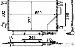 РАДИАТОР КОНДИЦИОНЕРА MERCEDES W203