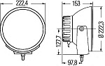 Фара дальнего света Luminator Xenon (D1S) с интегрированным блоком 24V