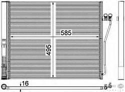 Конденсатор, кондиционер, с осушителем ALPINA B7 (F01, F02) BMW 7 (F01, F02, F03, F04)