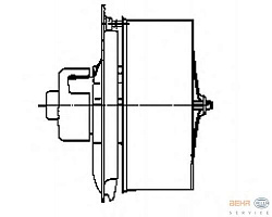 Моторчик печки MERCEDES-BENZ O 402,O 405,O 407,O 408