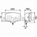 Противотуманная фара Jumbo 320 FF (1 штука)