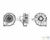 Моторчик печки AUDI A2 (8Z0) SEAT CORDOBA (6L2),IBIZA IV (6L1),IBIZA V (6J5),IBIZA V SPORTCOUPE (6J1) SKODA FABIA (6Y_),ROOMSTER (5J) VW POLO (9N_),