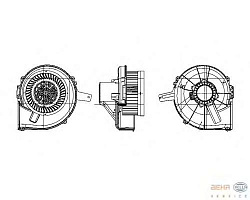 Моторчик печки AUDI A2 (8Z0) SEAT CORDOBA (6L2),IBIZA IV (6L1),IBIZA V (6J5),IBIZA V SPORTCOUPE (6J1) SKODA FABIA (6Y_),ROOMSTER (5J) VW POLO (9N_),