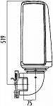 Наружное зеркало, внешний, слева