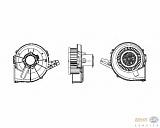 Мотор отопителя SKODA FABIA/POLO/ROOMSTER +AC