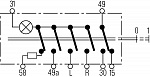 Указатель аварийной сигнализации, W1,2W MERCEDES-BENZ CITARO (O 530),CONECTO (O 345),HENSCHEL 2-t,INTOURO,LK/LN2,MK,O 301,O 303,O 404,O 405,SK,T1 бортовой (601),T1 бортовой (602),T1 автобус (601)