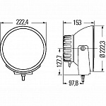 Фара дальнего света Luminator LED (Ref. 40) FF, LED