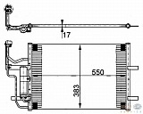 Радиатор кондиционера MAZDA 3 03-08