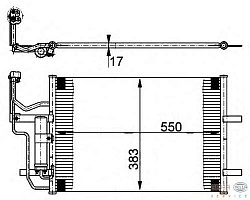 Радиатор кондиционера MAZDA 3 03-08