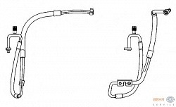 Трубопровод высокого / низкого давления, кондиционер FORD FIESTA Van,FIESTA VI