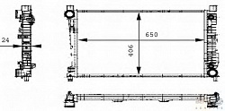 Радиатор охлаждения двигателя MERCEDES-BENZ (W203),(S204),(CL203),(CL203),,(C209),(A209),SLK (R171)