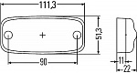 Фонарь габаритный (51х111х22; LED 24V)