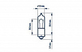 Лампа H21W 24V-21W (BAY9s)