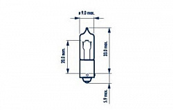 Лампа H21W 24V-21W (BAY9s)