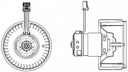 Моторчик печки VOLVO S60,S80 I (TS, XY),V70 II (SW),XC70 CROSS COUNTRY,XC90