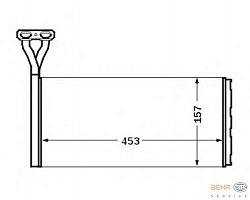 Радиатор печки SCANIA 4 - series,P,G,R,T - series