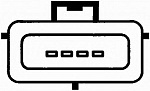 Расходомер воздуха FORD ESCORT VII (GAL, AAL, ABL),ESCORT VII седан (GAL, AFL),ESCORT VII универсал (GAL, ANL),FIESTA III (GFJ),FIESTA IV (JA_, JB_),FIESTA фургон (F3L, F5L),FIESTA фургон (J5_, J3_)
