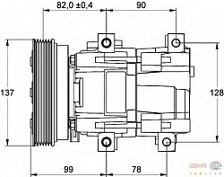 Компрессор кондиционера 12V