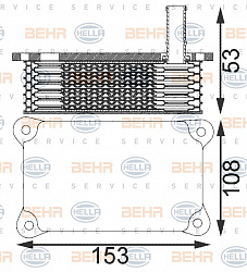 Масляный радиатор FORD MONDEO III (B5Y),MONDEO III седан (B4Y),MONDEO III универсал (BWY)