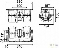 Моторчик печки VOLVO FL 7