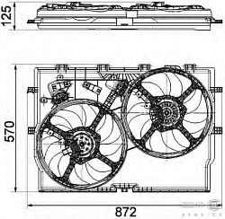 Вентилятор охлаждения двигателя FIAT DUCATO автобус (250)