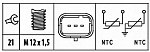 Датчик температуры охлаждающей жидкости CITROEN BERLINGO,C3 I (FC_),C3 II,C3 Pluriel (HB_),C8 (EA_, EB_),JUMPER автобус (244, Z_),JUMPER фургон (244),JUMPY (U6U) PEUGEOT 1007 (KM_)