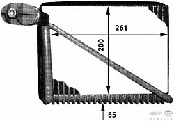 Испаритель кондиционера AUDI A4 (8D2, B5),A4 Avant (8D5, B5) SKODA SUPERB (3U4) VW PASSAT (3B2),PASSAT (3B3),PASSAT Variant (3B5),PASSAT Variant (3B6)