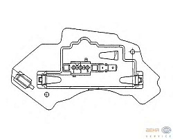 Резистор отопителя салона MB W210