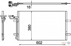 КОНДЕНСОР, ДЛИНА 602 MM      