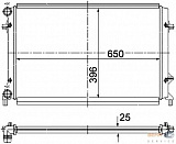 Радиатор охлаждения VW AUDI/VW/SKODA A3/GOLF 5/OCTAVIA/TOURAN/PASSAT