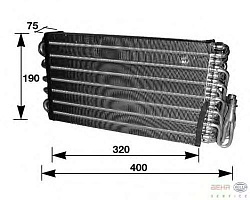 Испаритель кондиционера OPEL OMEGA B,