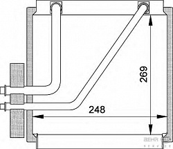 Испаритель кондиционера FORD GALAXY (WGR) SEAT ALHAMBRA (7V8, 7V9) VW SHARAN (7M8, 7M9, 7M6)