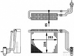 Испаритель кондиционера, с расширительным клапаном MERCEDES-BENZ VIANO (W639),VITO / MIXTO фургон (W639),VITO автобус (W639)