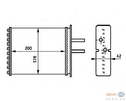 Радиатор печки FIAT PUNTO (176),PUNTO Van (176L),PUNTO кабрио (176C)