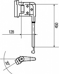 Кронштейн, наружное зеркало, справа MAN F 2000,L 2000,NG,NL,NM,N?