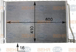 Конденсатор, кондиционер, с осушителем BMW 5 (F10, F18),6 (F06, F12, F13)