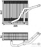 Испаритель кондиционера, без клапана экспансии AUDI A3 (8L1),TT (8N3),TT Roadster (8N9) SEAT LEON (1M1),TOLEDO II (1M2) SKODA OCTAVIA (1U2),OCTAVIA (1Z3),OCTAVIA Combi (1U5),OCTAVIA Combi (1Z5) VW BORA (1J2),BORA универсал (1J6),GOLF IV (1J1)