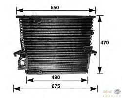 Радиатор кондиционера BMW E36/Z3 1.6/1.8/2.5/2.0/2.8