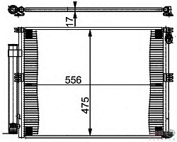 РАДИАТОР КОНДИЦИОНЕРА TOYOTA LAND CRUISER 120 3.0TD 02-