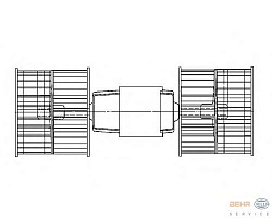 Моторчик печки BMW 3 (E21),5 (E12),5 (E28),6 (E24)