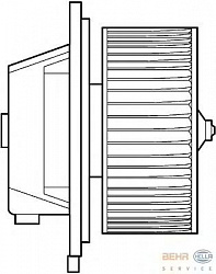 Моторчик печки FIAT BARCHETTA (183),PUNTO (176),PUNTO Van (176L),PUNTO кабрио (176C) LANCIA Y (840A)