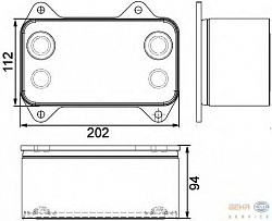 РАДИАТОР МАСЛЯНЫЙ 202X116X95